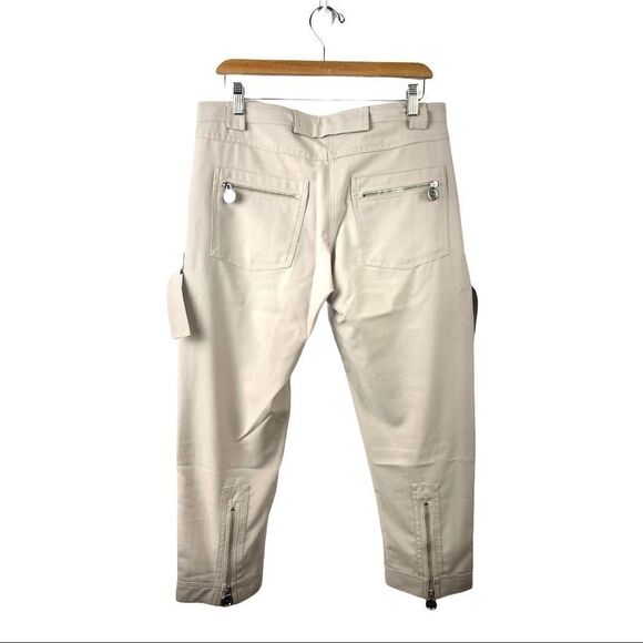 NEW Carven Midrise Cargo Trousers in Beige US 10 - Picture 3 of 11
